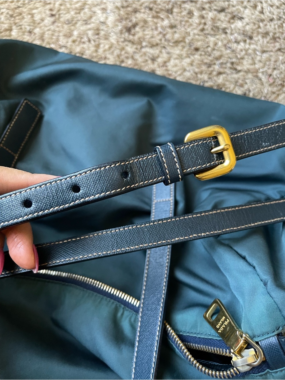 Prada Nylon Green Crossbody bag - Picture 15 of 16